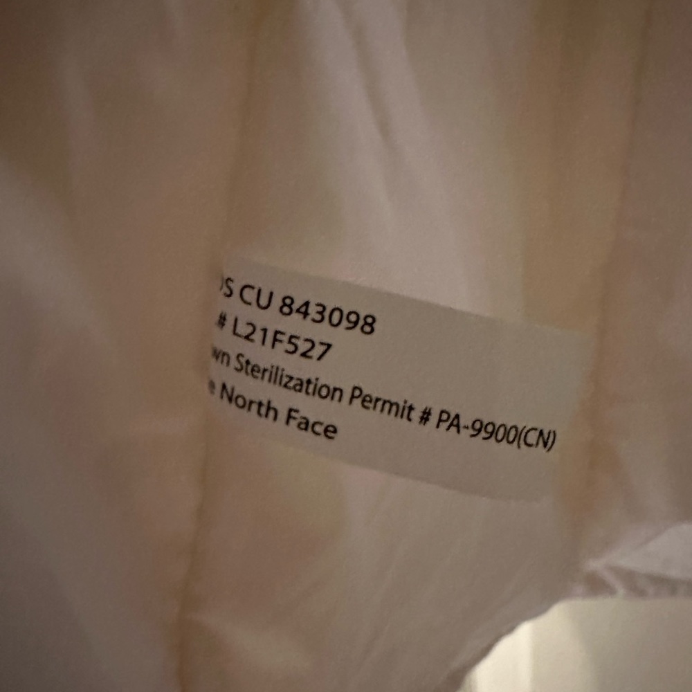 Northface puffer 550, worm once